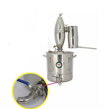 Load image into Gallery viewer, Free Shipping 20L Stainless Steel Distiller Home Brew Kit Moonshine Wine Making Boiler Win Brewing Device Alcohol Distiller
