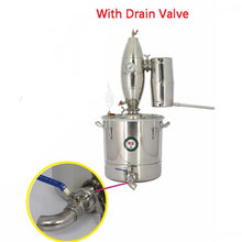 Load image into Gallery viewer, Free Shipping 20L Stainless Steel Distiller Home Brew Kit Moonshine Wine Making Boiler Win Brewing Device Alcohol Distiller
