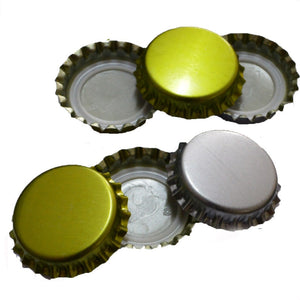 100pcs! New Beer Bottle Caps metal Iron Capping lid caps with seal cover for Cooler drink beer brewing Wine Making gold silver